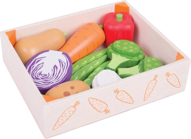 Kiste mit Gemüse Bigjigs Toys