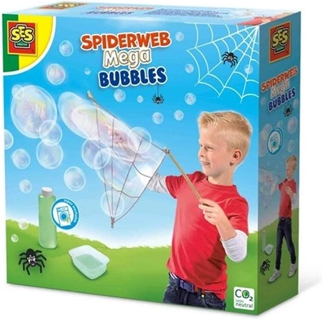 Mega-Seifenblasen mit Spinnennetz von SES Creative