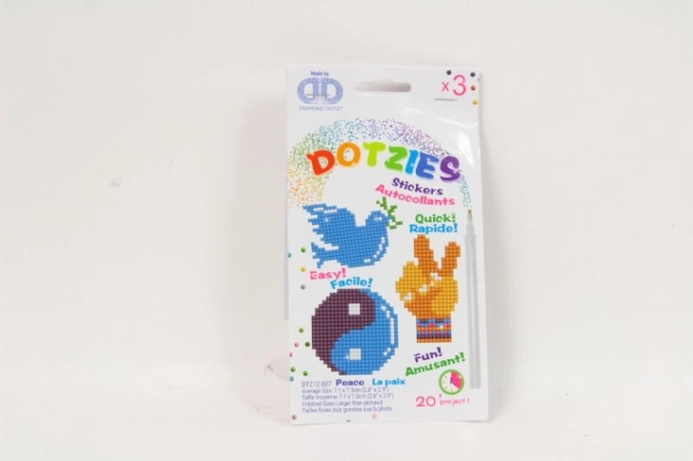 Diamond Dotz Peace – Set mit 3 Stickern für Diamond Painting