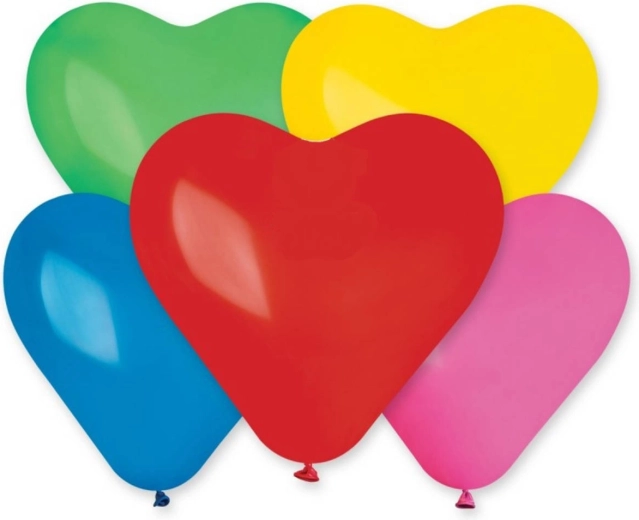 Aufblasbarer Gemar-Luftballon in Herzform, pastell, 25 cm - 1 Stück