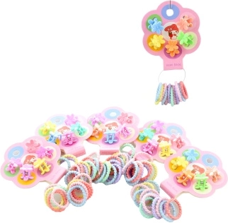 Set aus Haar-Accessoires – Haargummis und Haarclips