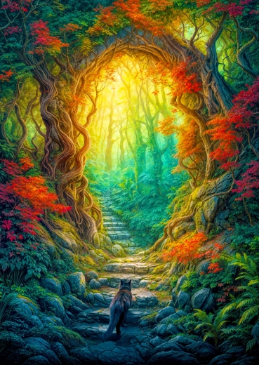 Enjoy Puzzle Waldtor 1000 Teile