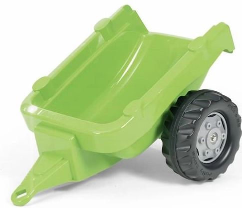 Hellgrüner einachsiger Anhänger für Traktor