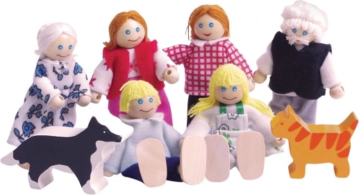 Familien-Set für das Puppenhaus Bigjigs Toys