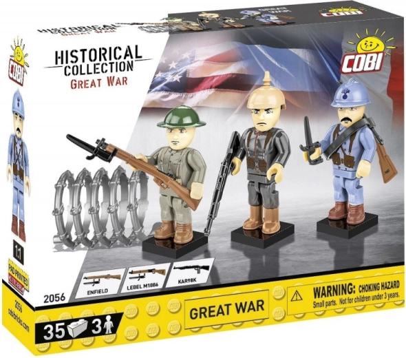 Bausatz Großer Krieg 3 Figuren 35 Teile