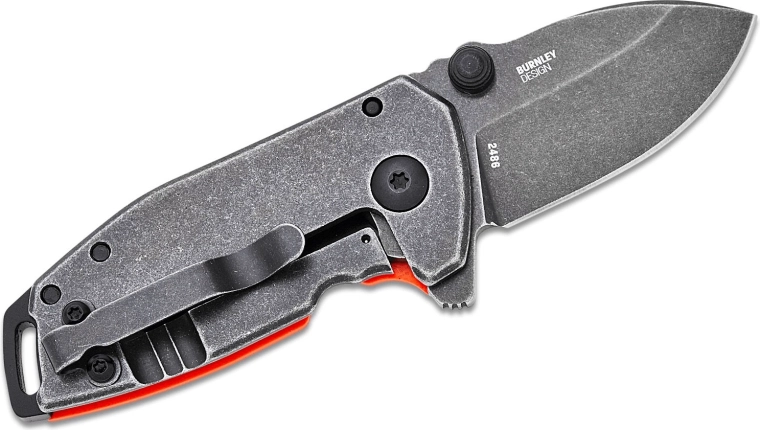 D2-Klinge mit Black-Stonewash-Finish