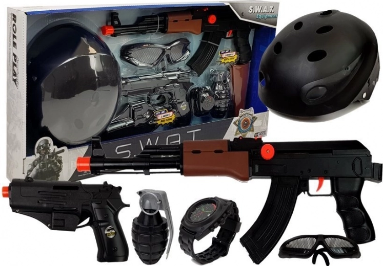 Kinder S.W.A.T. Spielzeug-Set mit Pistolen und Helm