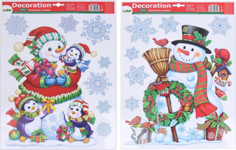 Fensterdekoration Weihnachten 41 × 29 cm