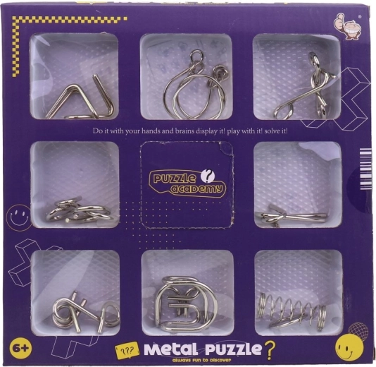Metallpuzzles – Set mit 8 Stück