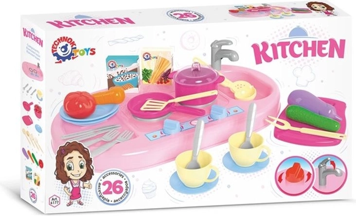 Kinder-Küchenset mit Geschirr und Zubehör