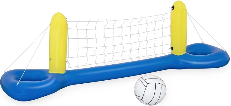 Aufblasbares schwimmendes Volleyball-Set für den Pool 252 × 64 cm BESTWAY