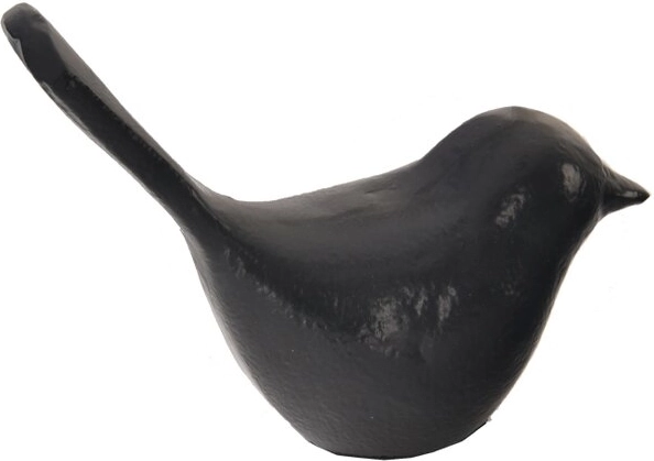 Metalldekoration „Vögelchen“ in Schwarz