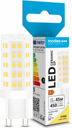 LED-Lampe G9 keramisch 4,3 W warmweiß