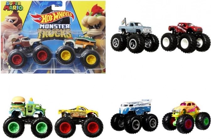 Hot Wheels Monster Trucks 1:64 Doppelpack – verschiedene Modelle