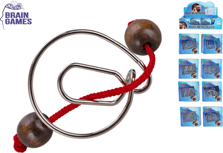 Metallpuzzles Brain Games – Set mit 8 Varianten