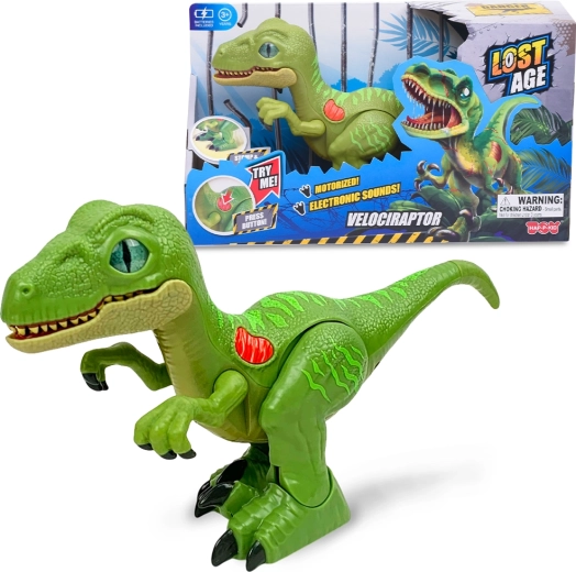 Gehender Dinosaurier Raptor 26 cm