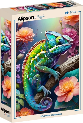 Alipson Puzzle Bunter Chamäleon 500 Teile