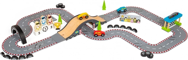 Bigjigs Rail Holzrennbahn Renntag