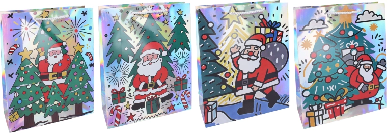 Weihnachtliche Geschenktüte S - 1 Stück