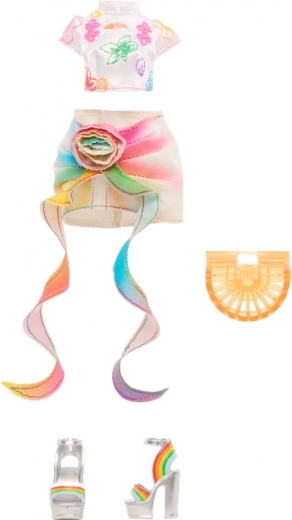 Regenbogen-Accessoires und zusätzliche Schuhe