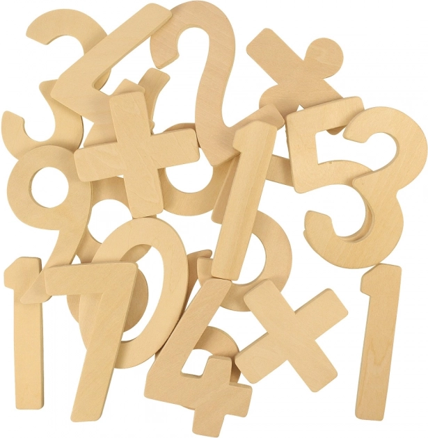 Bigjigs Toys Holz Zahlen und Zeichen für Kinder