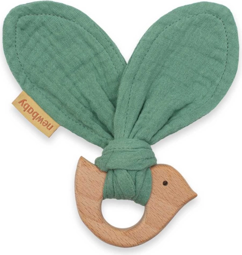 Beißring New Baby mit Vögelchen in Mint