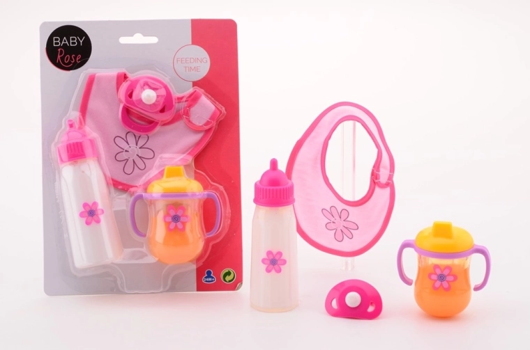 Baby Rose Essenszeit – Spielset für Puppe - 1 Stück