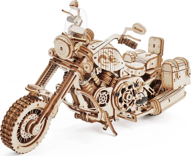 RoboTime 3D mechanischer Holz-Bausatz Motorrad Cruiser