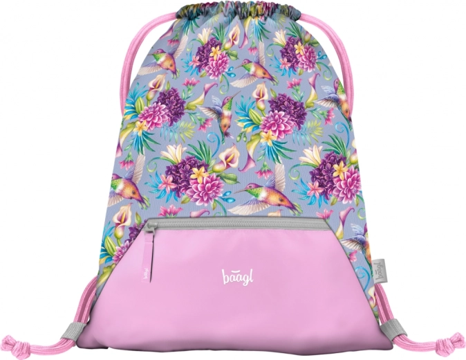Baagl Beutel mit Tasche Kolibri