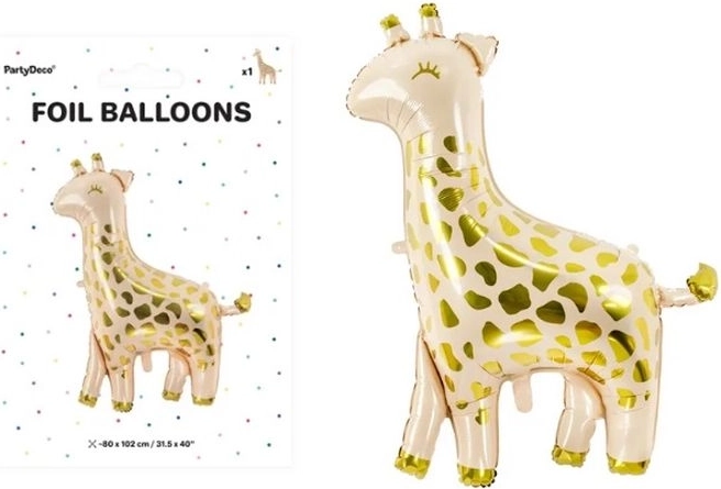 Folienballon Giraffe 100 × 120 cm, Mix