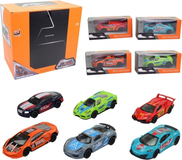 Metallautos mit Rückzug