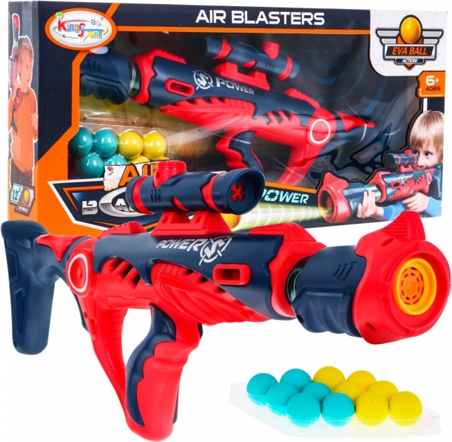 Manuelle Kindergewehr 6+ Federmechanismus + Visier + 12 Schaumstoffgeschosse