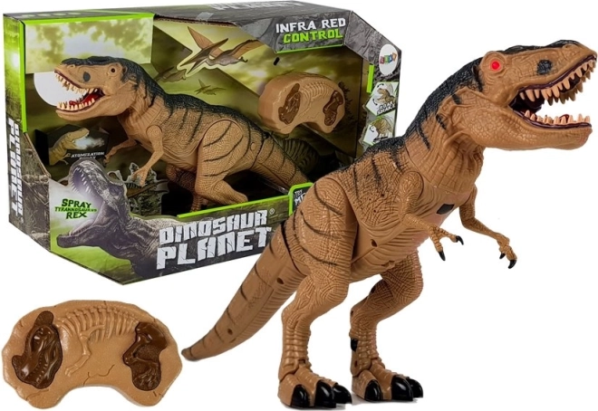 Ferngesteuerter Tyrannosaurus Rex mit Nebel