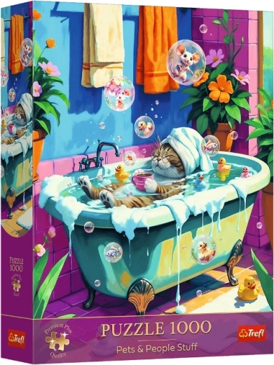 Puzzle 1000 Premium Plus – miau, relax, wiederholen