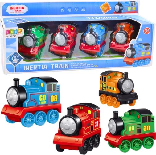 Set mit 4 Lokomotiven mit Antrieb