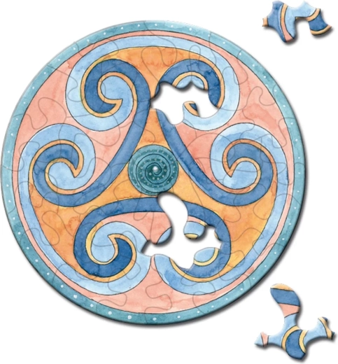 Rundes Puzzle CURIOSI Picoli Schlingel 33 Teile