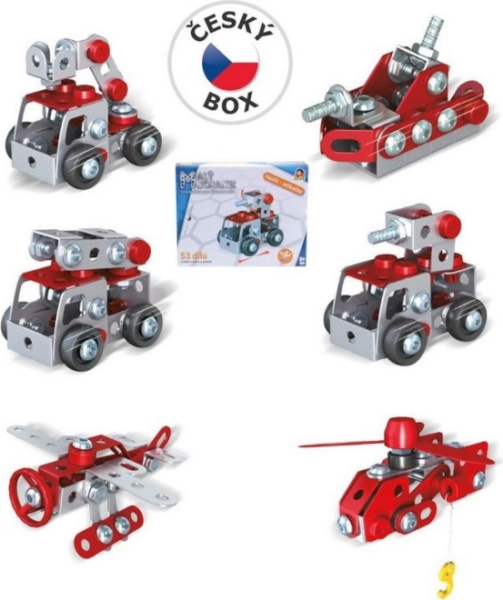 Konstruktionsset Kleiner Mechaniker Feuerwehrfahrzeuge – Feuerwehr
