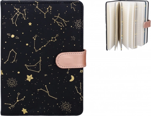 Notizbuch mit Sternen 13×19 cm, 128 Blatt