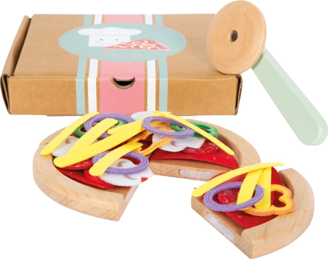 SMALL FOOT Pizzaset aus Holz für Kinder