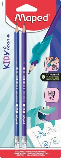 Set mit Graphitstiften Maped Kidy Learn Finger Guide 2 Stk