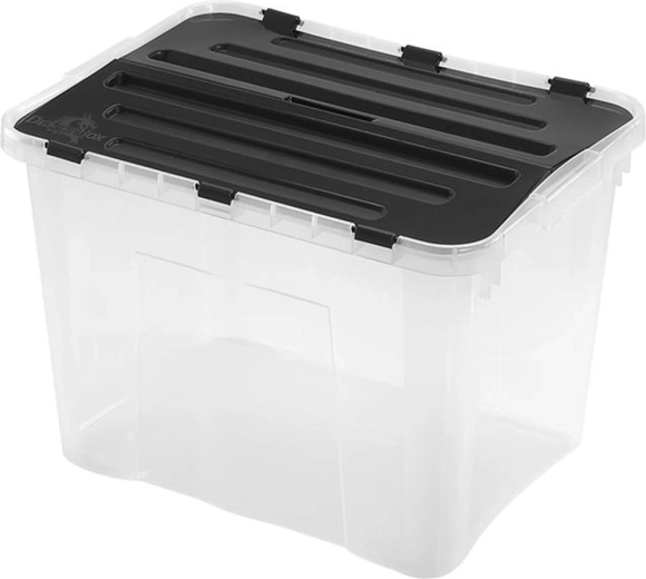 Kunststoff-Aufbewahrungsbox mit Deckel HEIDRUN Classic 42 l