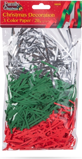 Weihnachtsdekoration aus bunten Papierstreifen 20 g