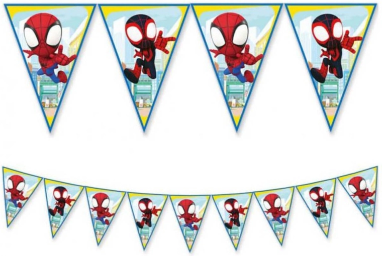 Wimpelgirlande Spidey 2,3 m