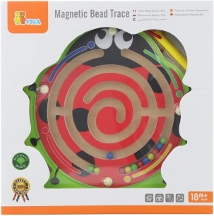 Magnetisches Holzlabyrinth Marienkäfer