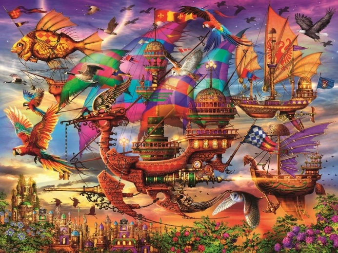 Puzzle Mystisches fliegendes Schiff 1500 Teile