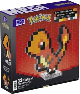 MEGA Pokémon Pixel-Art Bausatz Charmander 15 cm (349 Teile)