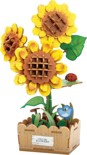 3D-Holzbausatz Sonnenblume 21 cm - 1 Stück