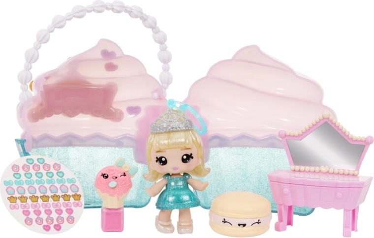 Tragbarer Cupcake-Koffer und komplettes Beauty-Set