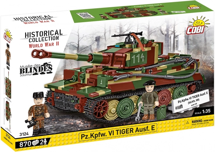 COBI-Bausatz Pz.Kpfw. VI Tiger Ausf. E – Panzer im Maßstab 1:35, 870 Teile
