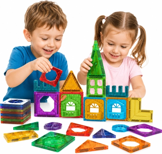 Woopie magnetische 3D-Bausatz Burg, 30 Teile